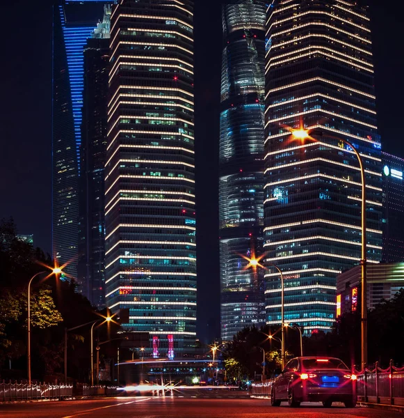 Buildings Pudong Modern District Shanghai China — Stock Photo, Image