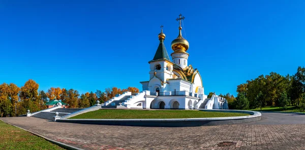 Chrám Svatého Serafima Sarovského Kostel Kaple Dálného Východu Město Chabarovsk — Stock fotografie