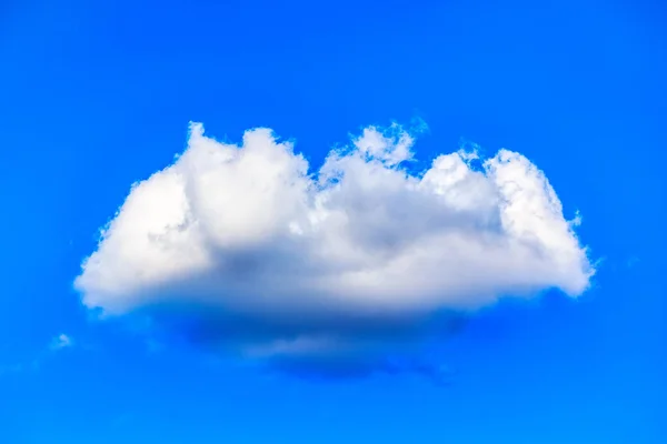 White Cloud Only One Background Blue Bright Sky Afternoon — Stock Photo, Image