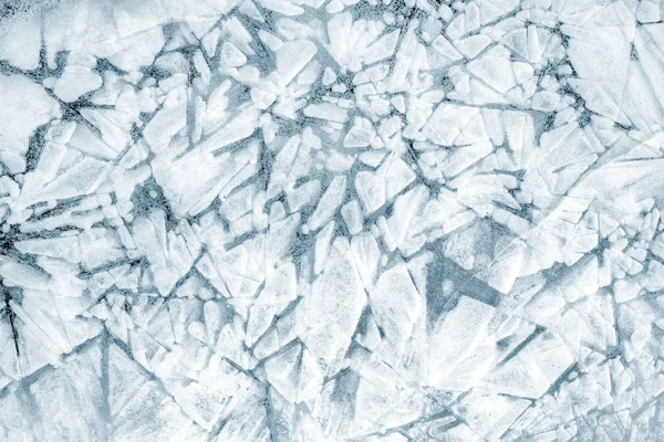 Solid background of pieces of ice and snow crystals