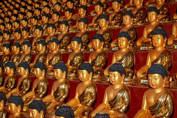 Buddha Statyer Hua Yan Eller Huayan Tempel Tumen Jilin Provinsen — Stockfoto