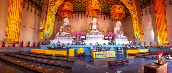 Tumen China December 2018 Interior Scenery Buddhist Temple Hua Yan — Stock fotografie