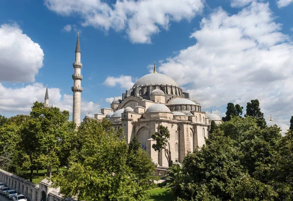 Istanbul Turquia Agosto 2018 Uma Bela Vista Mesquita Suleymaniye Agosto — Fotografia de Stock