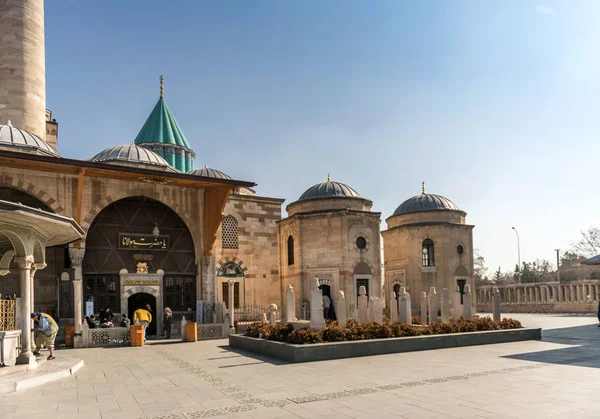 Konya Turchia Febbraio 2016 Famosa Tomba Sufi Mevlana Febbraio 2016 — Foto Stock