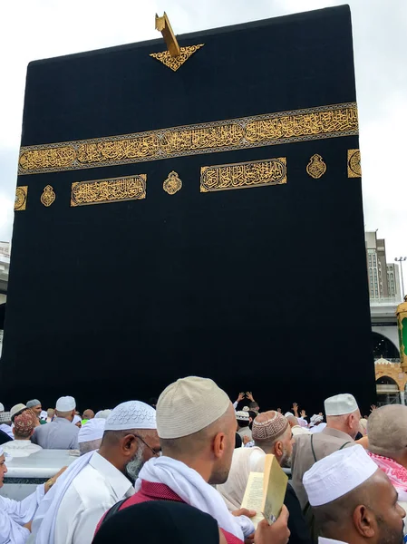 Mekka Saúdská Arábie Červen Zblízka Pohled Kaaba Masjidil Haram Června — Stock fotografie