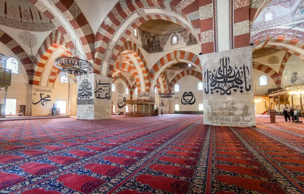Edirne Turkey July Calligraphy Wall Old Mosque Edirne July 2016 — стоковое фото