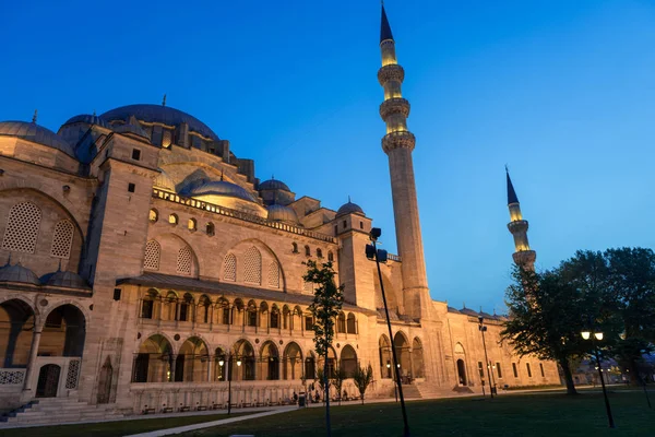 Istanbul Turquie Mai 2015 Mosquée Suleymaniye Coucher Soleil Est Une — Photo