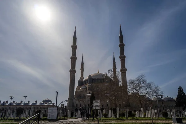 Widok na Meczet Selimiye w Edirne. — Zdjęcie stockowe