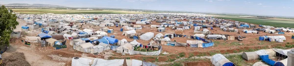 Azez Syria Maja Obóz Dla Uchodźców Dla Syryjskich Ludzi Wzgórzu — Zdjęcie stockowe