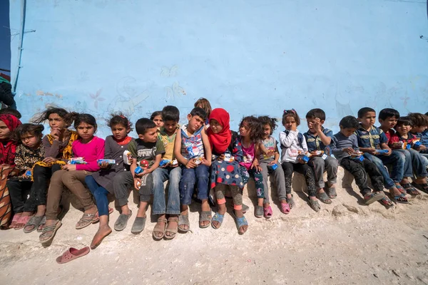 Сирія Травня Ідлібі Ідлібі Діти Таборі Віри Сирію 2019 Травня — стокове фото