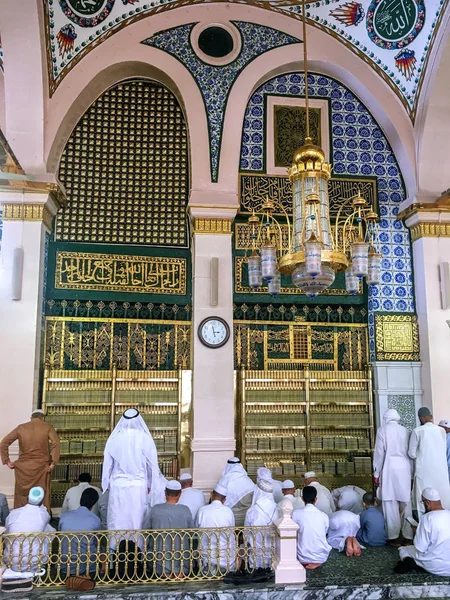 Złoty grób Proroka Muhammada aleyhisselam. — Zdjęcie stockowe