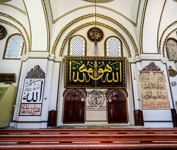 Bursa Turkey Července Vnitřní Pohled Velkou Mešitu Ulu Cami 2020 — Stock fotografie