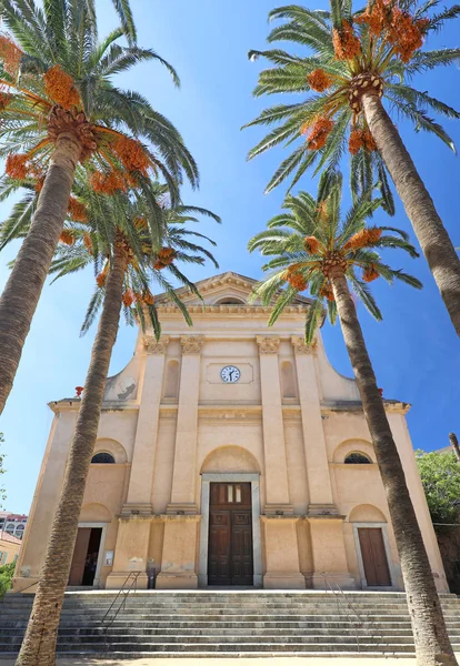 Kerk Immacule Conceptie Lle Rousse Corsica — Stockfoto