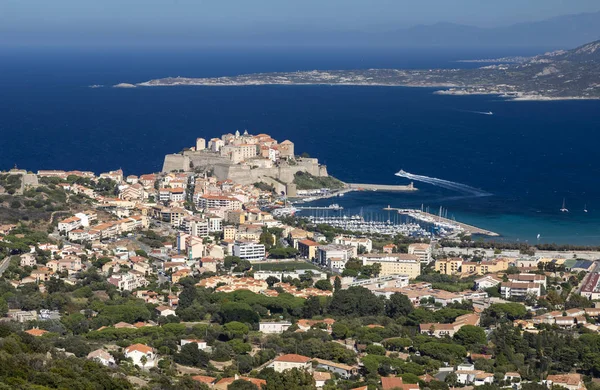 Calvi Bukten Korsika Översikt — Stockfoto