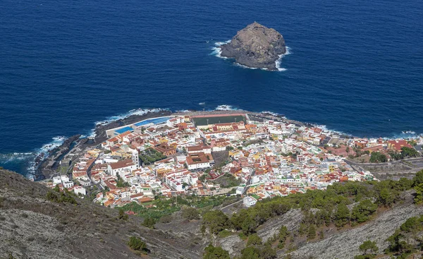Vue Petite Ville Garachico Sur Côte Nord Tenerife Îles Canaries — Photo