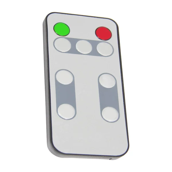 Single infrared remote control for media center isolated on white background