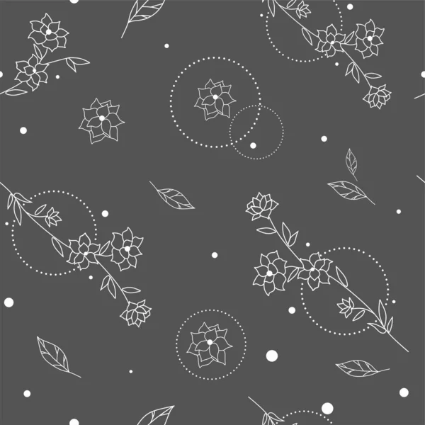 çiçek deseni. minimalist süs çizgileri