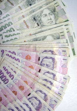 Çek ulusal parası, farklı banknot karışımı.