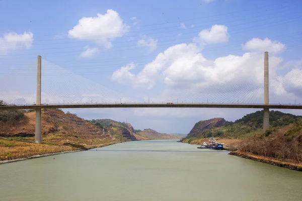 Panamakanal 2016 Jahrhundertbrücke Die Jahrhundertealte Brücke Ist Die Hauptsächliche Brücke — Stockfoto