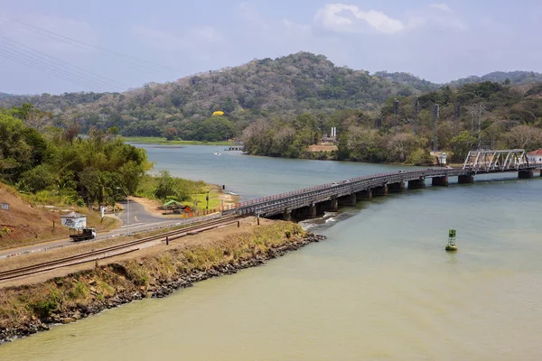 Panamakanal 2016 Panama Eisenbahn Die Panamabahn Verbindet Die Pazifikküste Der — Stockfoto