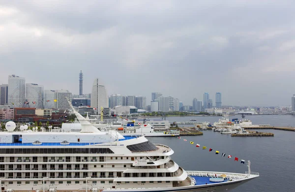 Tokyo Japán 2017 Yokohama Port Tokyo Két Cruise Terminálok Találhatók — Stock Fotó