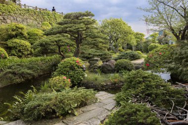 Nagasaki, Japonya, 04/24/2017, Glover Bahçe. Glover Bahçe bir Park İskoç girişimci Thomas Blake Glover, Nagasaki, Japonya tarafından kurulan şimdi bir açık hava Müzesi olan.
