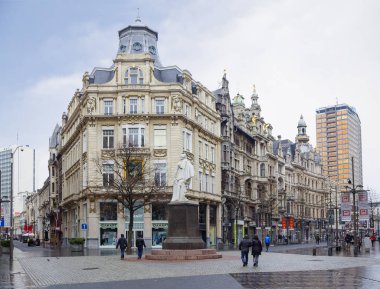 Antwerp, Belçika, 02/24/2013, cityscape. Burası büyük şehir Flanders, en büyük Avrupa Limanı, elmas işleme merkezi, Doğum yeri peter paul Rubens ve anthony van Dyck'in.