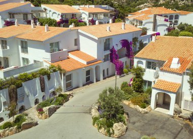 Sardunya, İtalya, 06/10/2012, mimari. Güzel yerler ve sıradışı mimari çeken birçok turist.