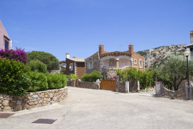 Sardunya, İtalya, 06/10/2012, mimari. Güzel yerler ve sıradışı mimari çeken birçok turist.