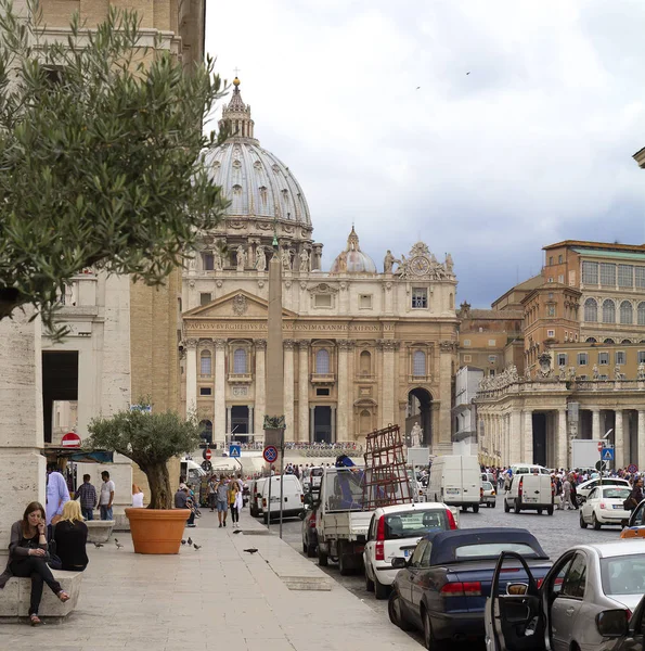 Rzym Włochy 2012 Peter Basilica Bazyliki Świętego Piotra Jest Katedra — Zdjęcie stockowe