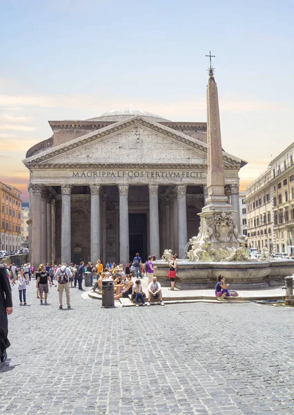 Rom Italien 2012 Pantheon Pantheon Ett Tempel För Alla Gudar — Stockfoto
