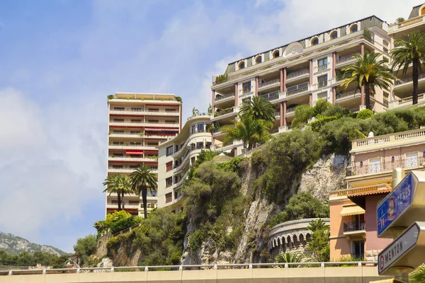 Monte Carlo Monaco 2012 Embankment Cityscape Архитектура Монако Настолько Разнообразна — стоковое фото