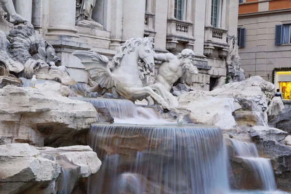 Olaszország Róma Trevi Kút Trevi Kút Legnagyobb Szökőkút Rómában Épült — Stock Fotó