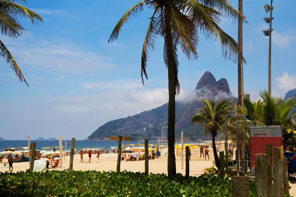 Rio Janeiro Brezilya Ipamena Plaj Ipanema Rio Janeiro Sonra Copacabana — Stok fotoğraf