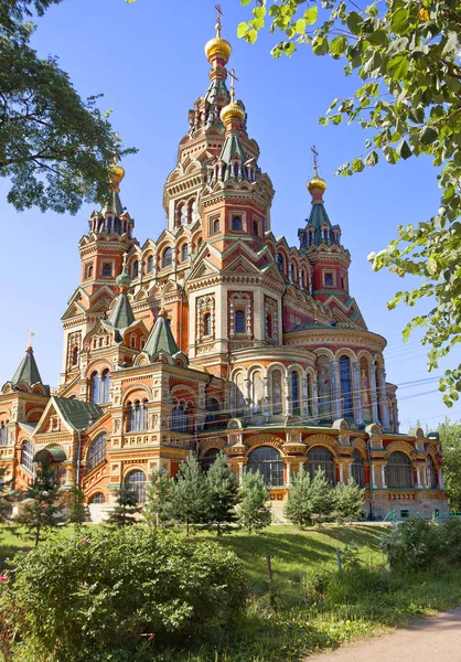 Petersburg Russland 2010 Peter Und Paul Kathedrale Peterhof Der Stolz — Stockfoto