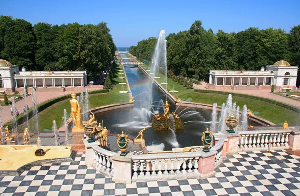 Petersburg Russland 2010 Petrodworez Petrodvorez Ist Ein Palast Und Park — Stockfoto