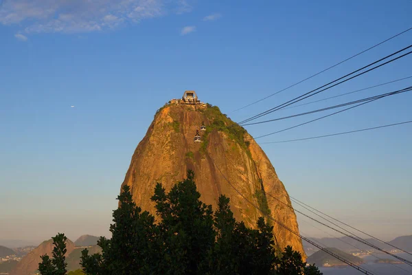 Rio Janeiro Góry Głowa Cukru Góry Głowa Cukru Jest Również — Zdjęcie stockowe