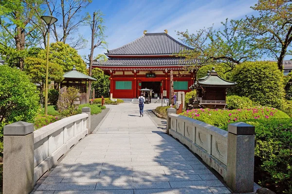 Токио Япония 2017 Территории Буддийского Храма Асакуса Каннон Territory Sensoji — стоковое фото