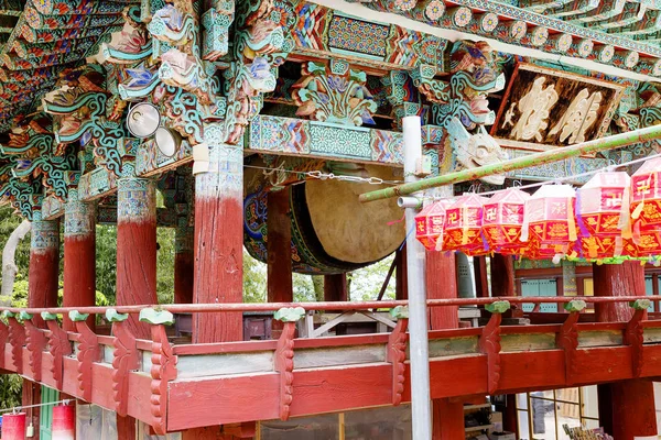 Busan Corea Del Sur 2017 Templo Beomeosa Pagoda Tambor Ritual — Foto de Stock