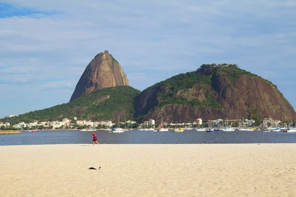 Rio Janeiro Cukr Hlavy Hora Hlavy Hora Cukru Také Charakteristickým — Stock fotografie