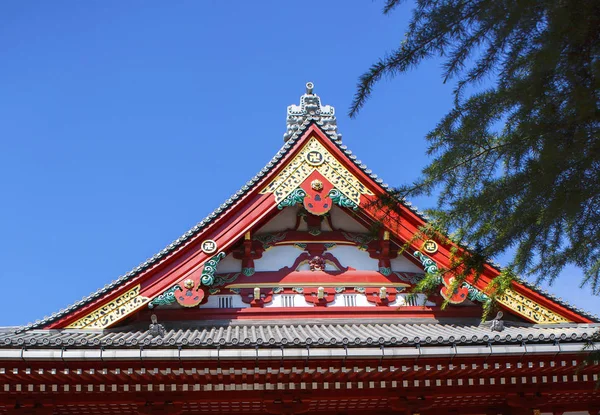 Tokio Japonia Asakusa Dach Świątyni Senso Sensoji Jest Jednym Wielkich — Zdjęcie stockowe