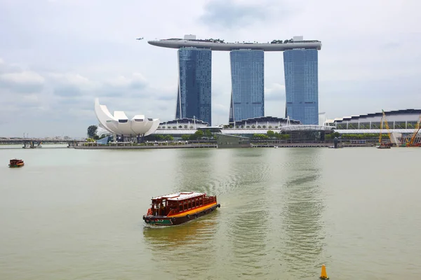 Singapore 2018 Embankment Singapore River Colorful Embankment Singapore River Heart — Stock Photo, Image