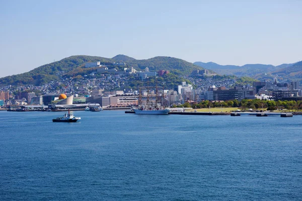 Nagasaki Japão 2017 Vista Para Mar Cidade Nagasaki Uma Cidade — Fotografia de Stock