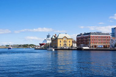 Norveç, Stavanger, 2010/07/23, dolgu, bağlantı noktası. Stavanger dolgu, cruise bağlantı noktasının konumlandırıldığı.