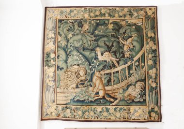 Kopenhag, Danimarka, 2010/07/25, goblen Frederiksborg kalede. Frederiksborg Kalesi olduğunu bir kale (ya da daha doğrusu bir saray), Danimarka Hilered şehir bulunmaktadır. İskandinav Rönesans tanınan başyapıtlarından.