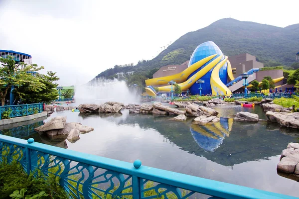 Hong Kong China 2014 Ocean Park Este Enorme Parque Atracciones —  Fotos de Stock
