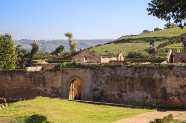 Rabat, Fas, 12/03/2012, Shellah Nekropolis. Shellah Nekropolü Fas'taki Rabat kalıntıları, antik Roma şehir Sala koloni üzerinde inşa, güney eteklerinde yer alır. Shellah Nekropolü formdaki günümüze yaşamıştır 