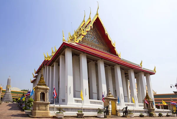 Bangkok Thaiföld 2014 Wat Pho Temple Fekvő Buddha Ünnepi Hall — Stock Fotó