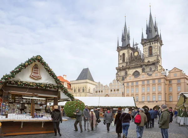 Praha Česká Republika 2017 Stare Mesto Náměstí Katedrála Panny Marie — Stock fotografie