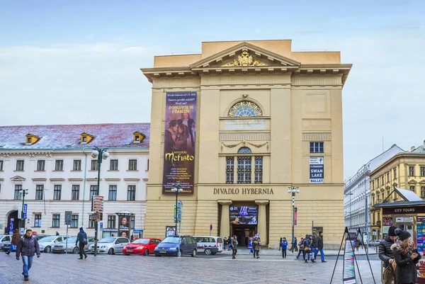 Praag Tsjechische Republiek 2017 Hibernia Theater Hibernia Theater Gelegen Het — Stockfoto